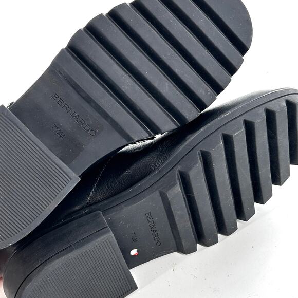 Bernardo Dash Combat Boots 8 Black NWOT Sherpa Ankle Booties Lace Up Moto Grunge - Picture 7 of 8